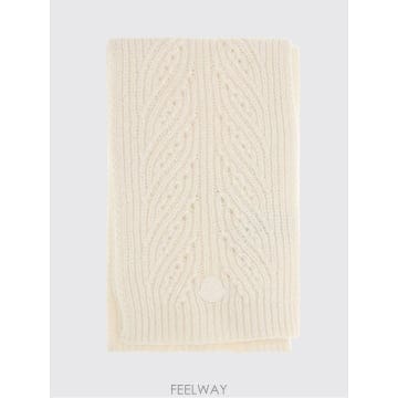 몽클레르 머플러 스카프 CREAM