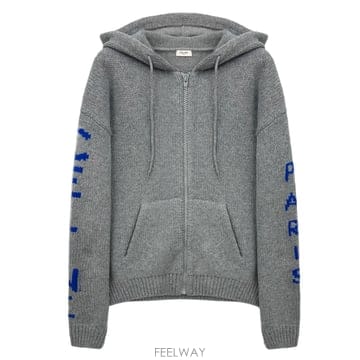 [당일출고] 26FW 셀린느 로고 울 후드 집업 RY0YA4S87 GMY2