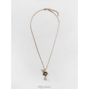 [A6] 페라가모 760936 여성 목걸이 760936-790700-ORO/BLACK