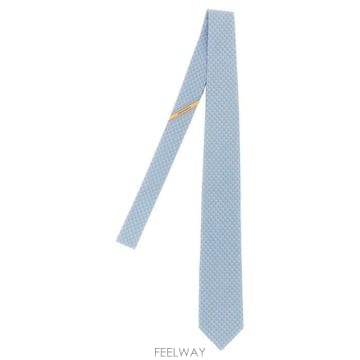 26 FW 페라가모 인트레치오 간치니 넥타이 블루 794592
