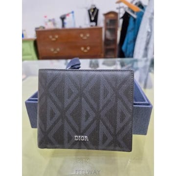 디올 남성 반지갑 CD 다이아몬드 컴팩트 지갑