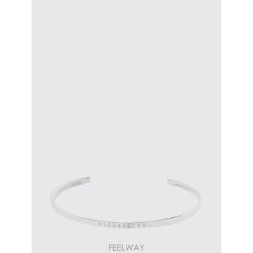 메종 마르지엘라 실버 뉴메릭 미니멀 시그니처 브레이슬릿 PM