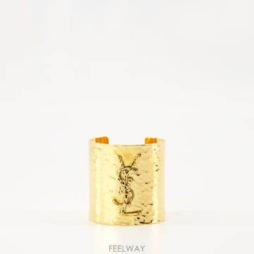 생로랑 카상드르 오픈 커프 브레이슬릿 Gold