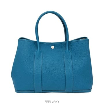 에르메스 Hermes H051559CK7W 블루 이즈미르 카프스킨 네곤다 가든파티 36 토트백 (C)