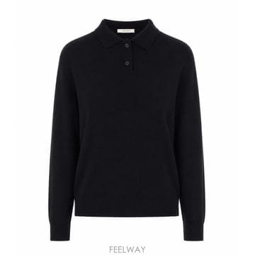 FW26[더로우] 스웨터 R000628 Y166BLK [B0]