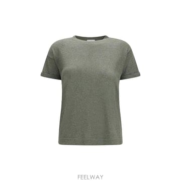 Brunello Cucinelli 26FW ���ڷ� ��ġ�ڸ� ����Ŭ�� ĳ�ù̾� ��ũ ��Ʈ Ƽ���� M41810000 C9986 GREEN26FW ���ڷ� ��ġ�ڸ� ����Ŭ�� ĳ�ù̾� ��ũ ��Ʈ Ƽ