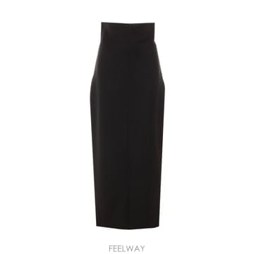 FW26[더로우] 미디스커트 11044 W4600BLK [B0]
