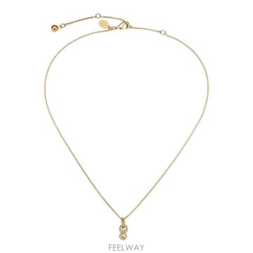 Jimmy Choo SS26[������] ����� JC PEARL CUBE PNDNT FTAGOLD WHITE CRYSTAL [B0]SS26[������] ����� JC PEARL CUBE PNDNT FTAGOLD WHITE 
