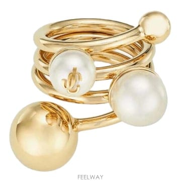 SS26[지미추] 반지 JC MULTI PEARL RING DXQGOLD WHITE [B0]