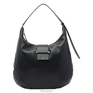 FW26[지미추] 숄더백 BAR HOBO M BKLBLACK SHINY GOLD [B0]