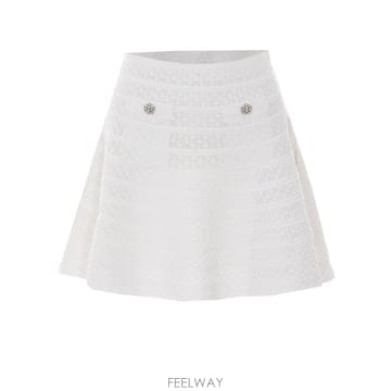 Self Portrait SS26[������Ʈ����Ʈ] �̴Ͻ�ĿƮ 063SK WHITE [B0]SS26[������Ʈ����Ʈ] �̴Ͻ�ĿƮ 063SK WHITE [B0]
