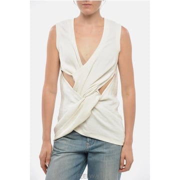 인더샵 JW ANDERSON JW 앤더슨 화이트 슬리브리스 탑