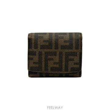 펜디 Fendi 8M0339 FF로고 PVC 쥬카 반지갑