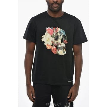 인더샵 Alexander McQUEEN 알렉산더 맥퀸 블랙 반팔 티셔츠