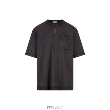 인더샵 Alexander McQUEEN 알렉산더 맥퀸 블랙 반팔 티셔츠