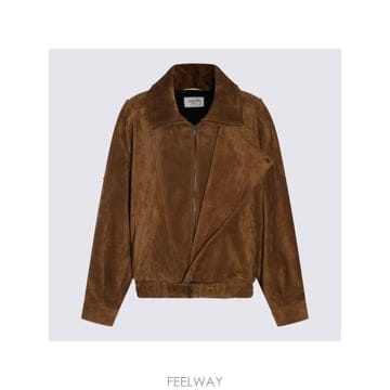 인더샵 SAINT LAURENT 생로랑 오버핏 스웨이드 자켓