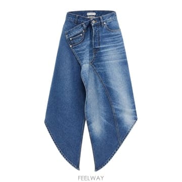 인더샵 JW ANDERSON JW 앤더슨 블루 스커트