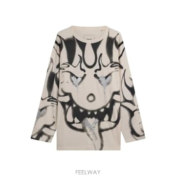 인더샵 Y-3 와이쓰리 화이트 롱슬리브 탑