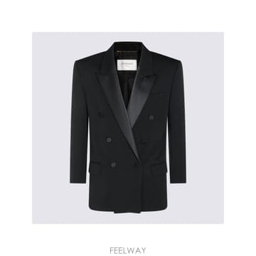 인더샵 SAINT LAURENT 생로랑 블랙 테일러드 자켓