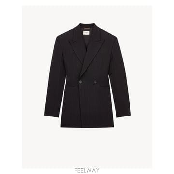 인더샵 SAINT LAURENT 생로랑 더블 브레스티드 테일러드 자켓