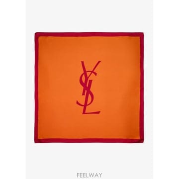 인더샵 SAINT LAURENT 생로랑 오렌지 스카프