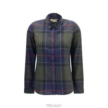 인더샵 Barbour 바버 체크 네이비 셔츠   블라우스