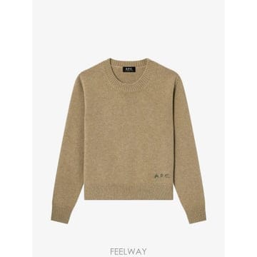 당일배송 아페쎄 로고 자수 울 스웨터