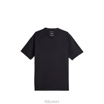 당일배송 요지야마모토 로고 디테일 티셔츠