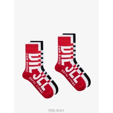 당일배송 디젤 three pack of maxi logo socks