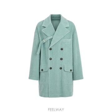 당일배송 돌체앤가바나 더블 브레스티드 코듀로이 코트