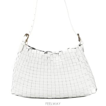 (8170 WHITE) 여성 호보 셀비지 숄더백 26FW