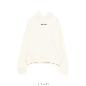 당일배송 발렌시아가 미디엄 핏 크림 후디