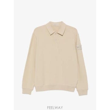 당일배송 스톤아일랜드 로고 패치 긴소매 폴로 셔츠