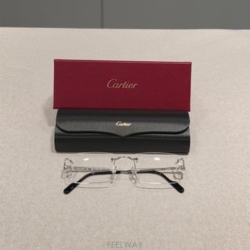 [국내] 정품/두배보상/까르띠에 안경/ C 데코 CT0488O-002 실버 56mm