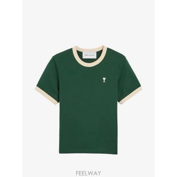 당일배송 아미 아미 드 쾨흐 콘트라스트 코튼 티셔츠
