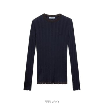 PRADA ���Ϲ�� ����� crew neck sweater���Ϲ�� ����� crew neck sweater
