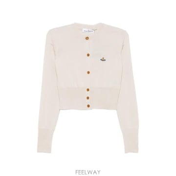 당일배송 비비안웨스트우드 Bea Orb embroidered cardigan