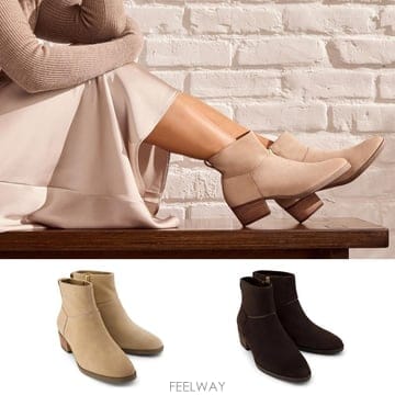 탐스 부츠 앵클 블록힐 여성 스웨이드 Elia 엘리아 26FW