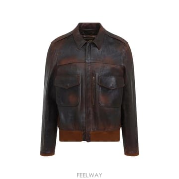 Golden Goose Golden Goose flap pockets leather jacket 12269058130184 TP72Golden Goose flap pockets leather jacket 1226905813018