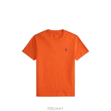 26FW 랄프 로렌 반팔 티셔츠 710671438 542 ORANGE