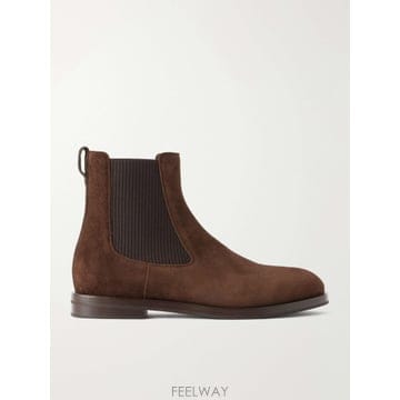 26 FW 마놀로 블라닉 브라운 셈피오네 매니 스웨이드 첼시 부츠 TP581897050