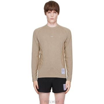 26 FW 새티스파이 베이지 퍼즈플리스 옥타 티셔츠 262733M213010