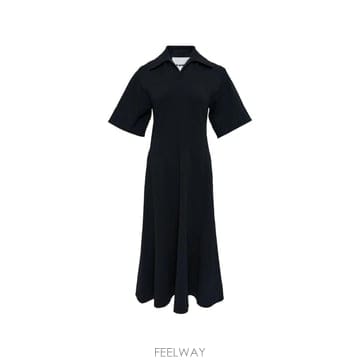 질샌더 반소매 드레스
