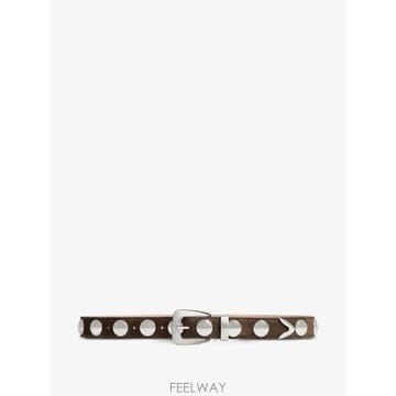 26 FW 카이트 스터드 장식 레더 벨트 10014726893 TP455815259