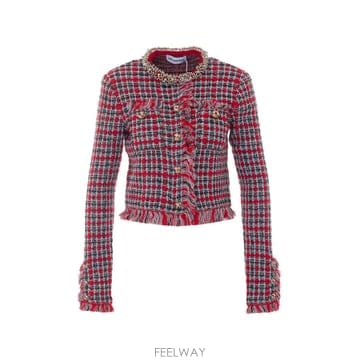 Self Portrait 26 FW ������Ʈ����Ʈ üũ �����̵� ��Ʈ ��Ŷ AW26146JR TP45717329826 FW ������Ʈ����Ʈ üũ �����̵� ��Ʈ ��Ŷ AW26146JR