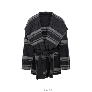 26 FW 이자벨마랑 에뚜왈 앤지 스트라이프 벨트 코트 MA0574FAD3D02E TP458973116