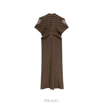 26 FW 알투자라 마르니 폴카 도트 드레스 F2268390100CASHMERE TP457451029