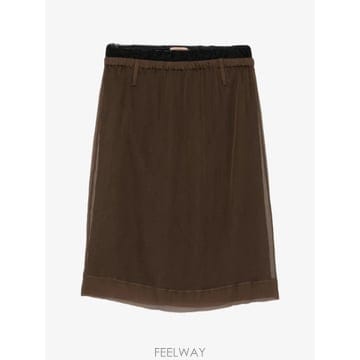 26 FW N21 레이스 트리밍 밴딩 미디 스커트 C0715586 TP458934996