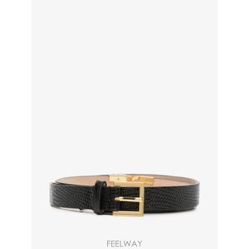 26 FW Elisabetta Franchi 스네이크 이펙트 로고 디테일 벨트 CT54S66E2 TP4575
