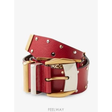 26 FW 베르사체 스터드 레더 벨트 4cm 10256531A18495 TP457587878